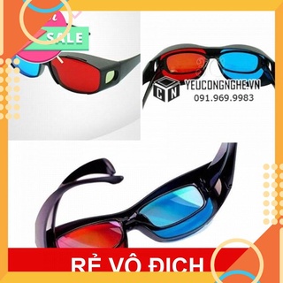 [5🌟][XÃ KHO] MẮT KÍNH XEM PHIM 3D TIVI, LAPTOP THƯỜNG (RED BLUE) [HCM] [SALE]