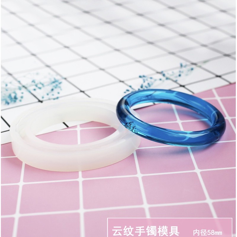 Khuôn silicone làm vòng tay resin tròn