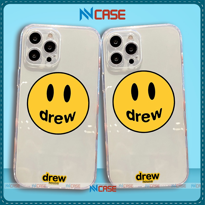 Ốp lưng iPhone Drew Chống sốc cạnh viền vuông silicon dẻo trong suốt iphone 6/6s/7/8/X/XS/Xr/11/12/13 Pro Plus Max