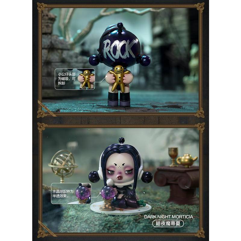 Popmart SKULLPANDA Adams Family Series SP Adams Family Series sp6 Generation Series Liên kết phong cách cơ bản
