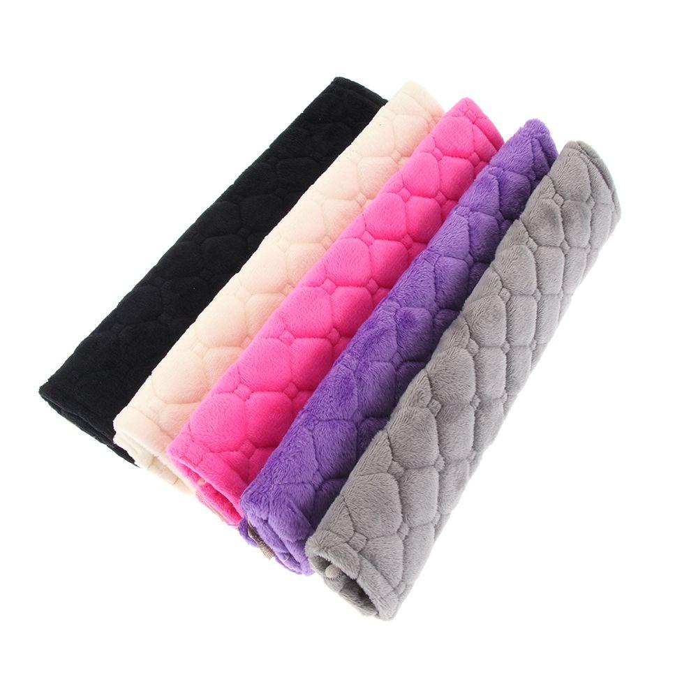 2 Miếng Đệm Bọc Dây Đai An Toàn Cho Xe Đẩy Em Bé Màu Xám / Hồng / Tím / Đen / Be