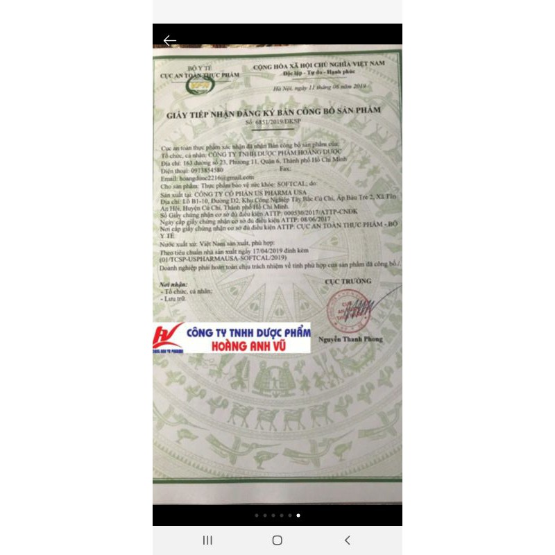 Softcal_Viên Uống Bổ Sung Calci.Hộp 10 vỉ×10 viên