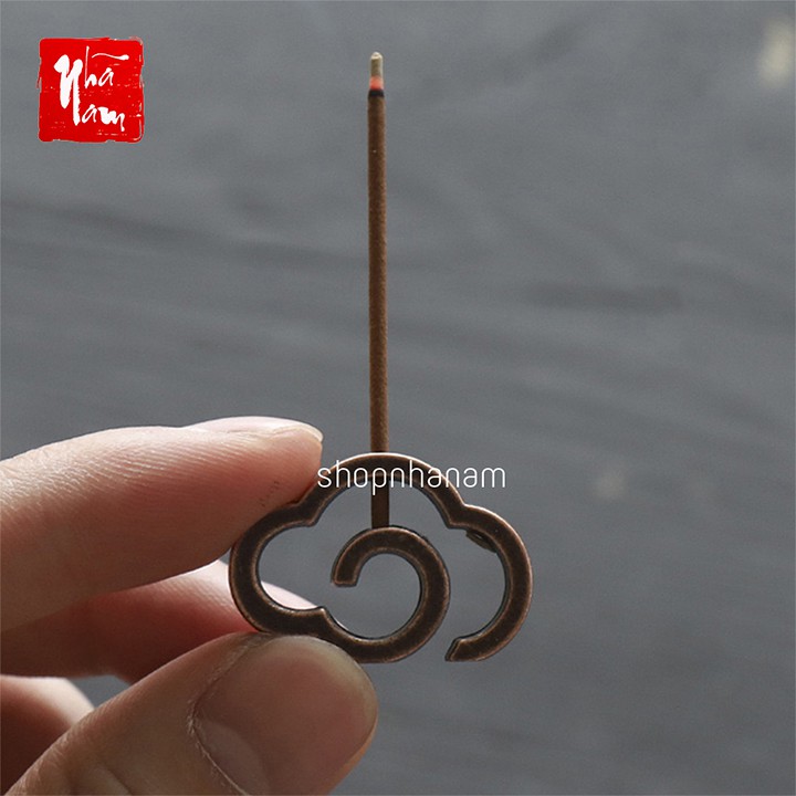 Đế cắm nhang vòng, đặt hương cây hình vòng mây thắp hương để lư trầm phụ kiện thác khói