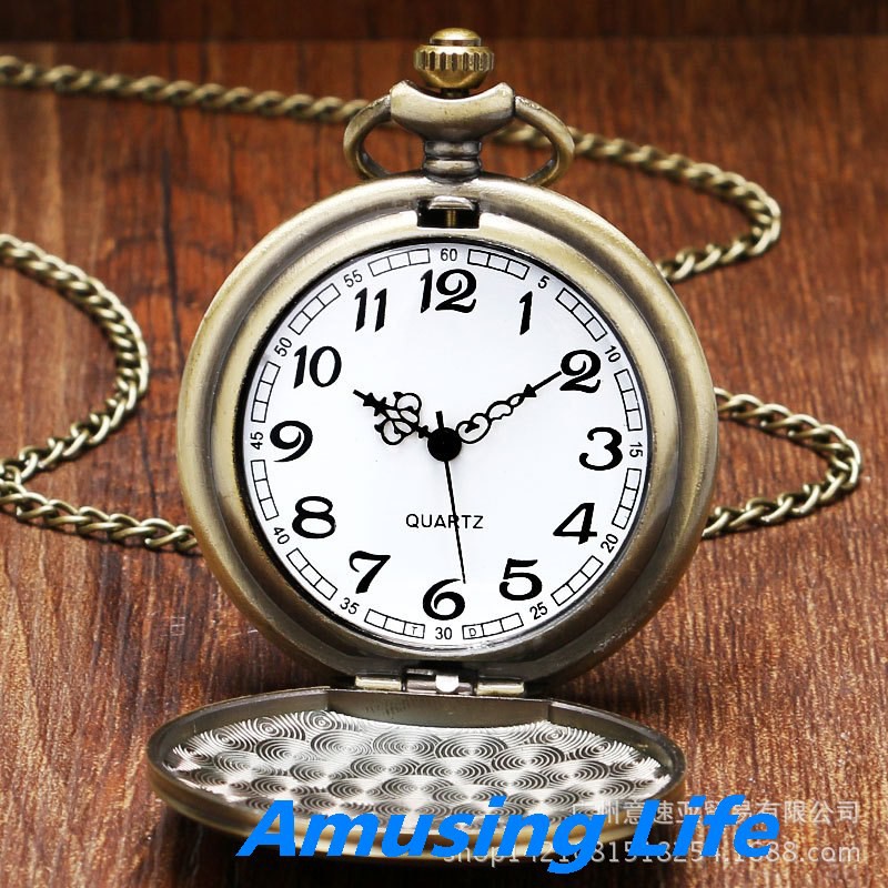 Quartz Pocket Watch Nhà Sản Xuất Bán Buôn Retro Dập Nổi Hogwarts Trường Học Phép Thuật Tưởng Niệm Đồng Hồ Bỏ Túi Harry P