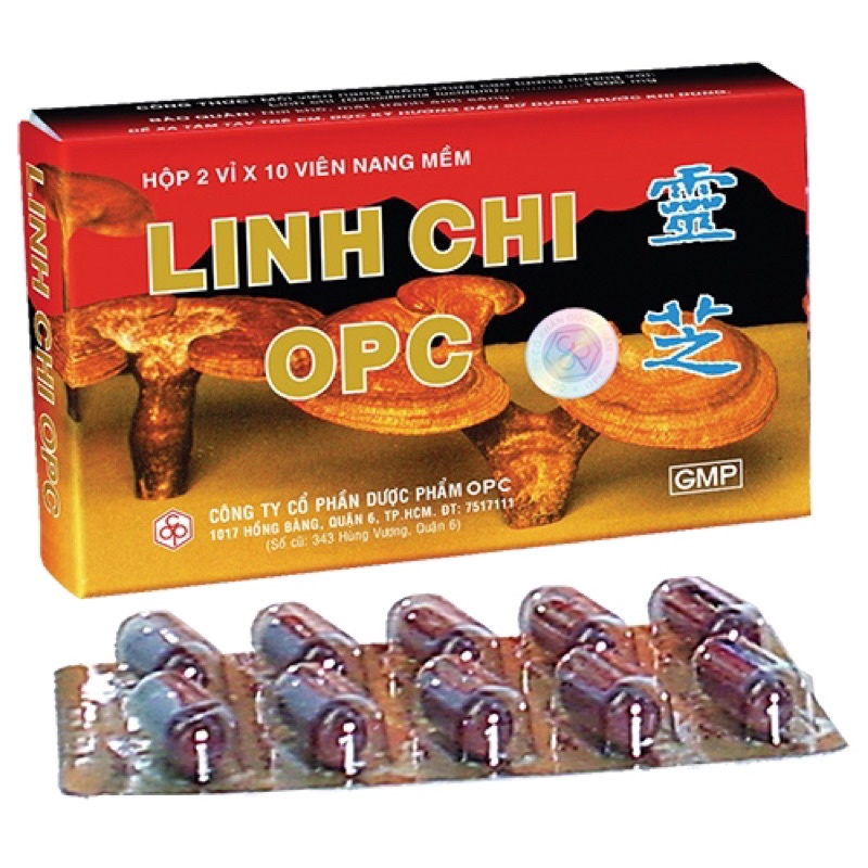 Linh chi opc - Điều hòa huyết áp, giảm Cholesterol trong máu. Tăng cường chức năng gan và giải độc gan