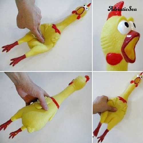 Đồ chơi hình con gà phát ra tiếng kêu giúp giảm căng thẳng kích thước 17cm