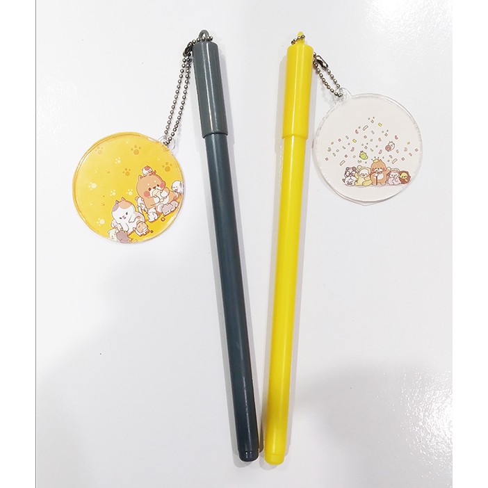 Bút tonton kèm dây treo BMCI9 bút cute dễ thương thần tượng idol hoạt hình