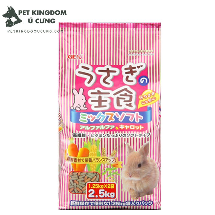 gex mix soft cho thỏ, chuột lang 2.5kg