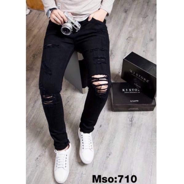 QUẦN JEAN NAM PHONG CÁCH THỜI TRANG, MỀM, CO GIÃN TỐT, THÊU, RÁCH,... VS16 N&CSHOP | BigBuy360 - bigbuy360.vn