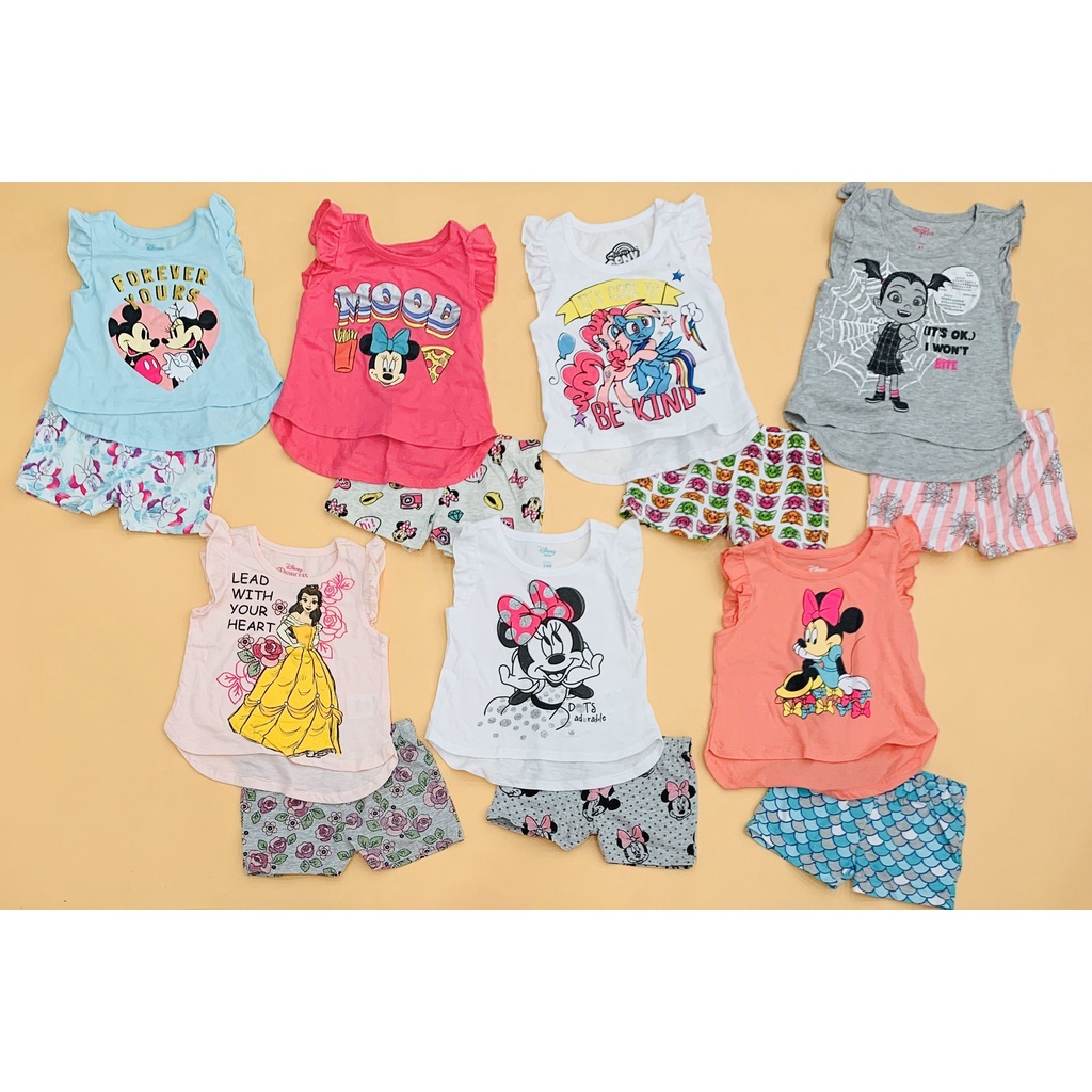 BỘ DISNEY TAY NGẮN BÉ GÁI XUẤT XỊN