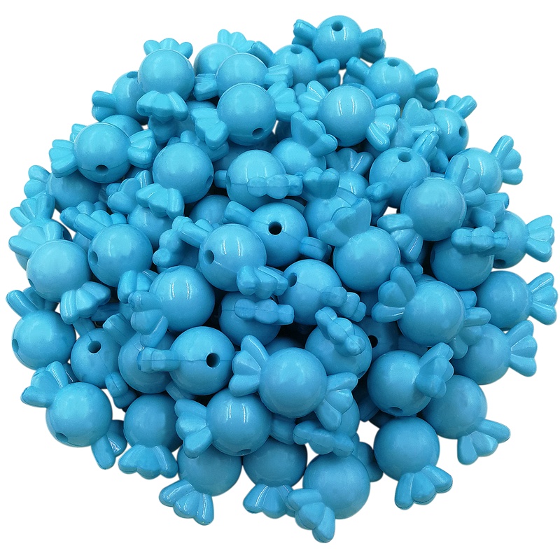 Set 30 Hạt Nhựa Acrylic Nhiều Màu Kích Thước 22x12mm Làm Trang Sức Thủ Công