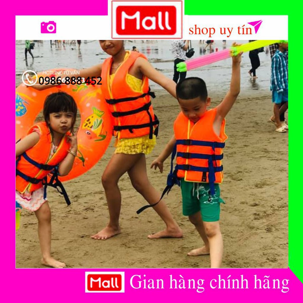 Áo phao bơi trẻ em người lớn 20Kg-65Kg.💖 FREESHIP💖 Áo phao bơi cứu hộ đủ size Cao Cấp, Giá Tốt nhất VT77