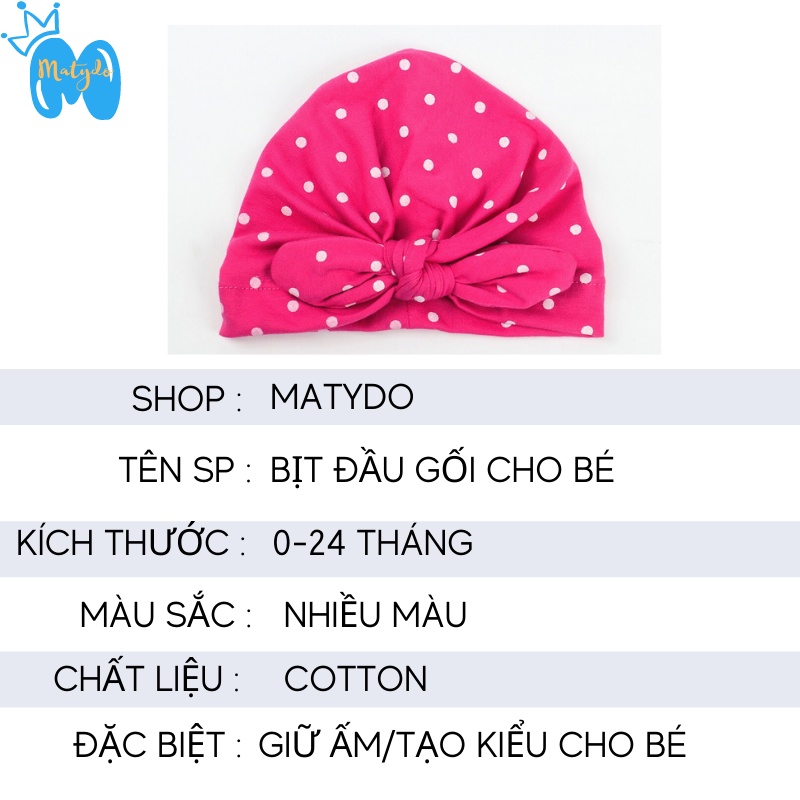 Mũ nón băng đô Turban cho trẻ nơ đội đầu cho bé gái tuban mùa đông 0 đến 2 tuổi