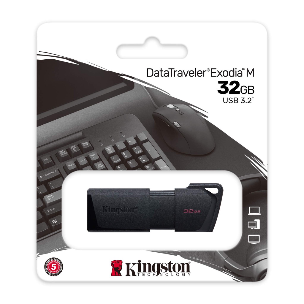 USB Kingston Flash DataTraveler Exodia M DTXM Tốc độ đọc 100mbs, tốc độ ghi 15mbs