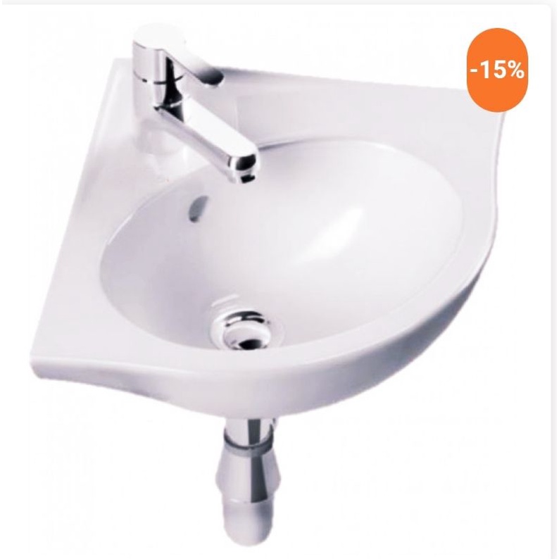 Lavabo Góc Inax L-281V Chậu Rửa Treo Tường siêu nhỏ dành cho không gian chật hẹp -Hàng Chính Hãng