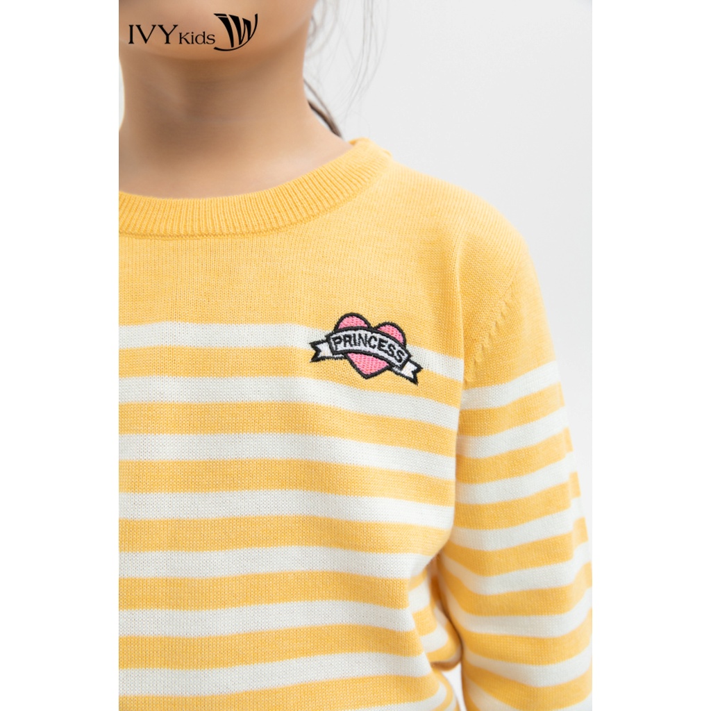 Áo len kẻ ngang Princess bé gái IVY moda MS 58G0780