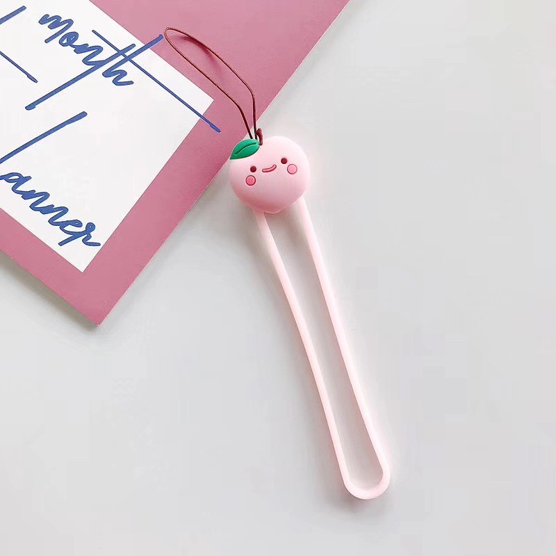 Dây Đeo Cổ Tay Bằng Silicone Chống Sốc Hình Trái Cây Cho Điện Thoại