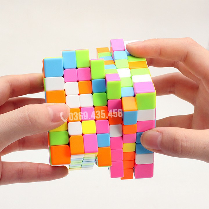 Rubik 7x7 đẹp xoay trơn không kẹt rít độ bền cao. Đồ chơi Rubik 7x7x7 MF7 7x7 Stickerless 7 tầng Cube