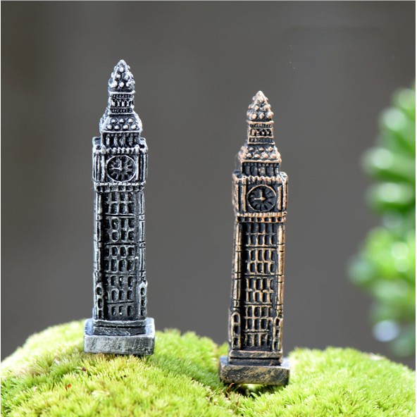 Mô hình tháp đồng hồ Big Ben thích hợp trang trí tiểu cảnh, móc khóa, DIY