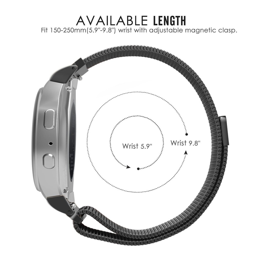 Dây đeo inox Milanese cho đồng hồ thông minh Huawei Watch GT 2 GT2e GT2 Pro