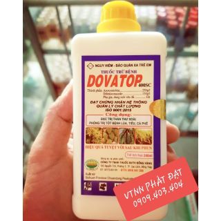 Thuốc Trừ Bệnh Thán Thư DOVATOP 400SC (chai 250ml)