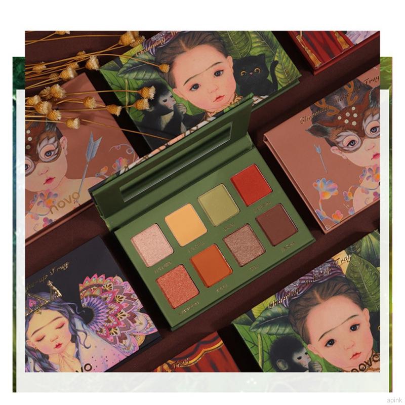 [Hàng mới về] Bảng phấn mắt NOVO 8 màu lì/lung linh chống thước không nhòe lâu trôi | BigBuy360 - bigbuy360.vn