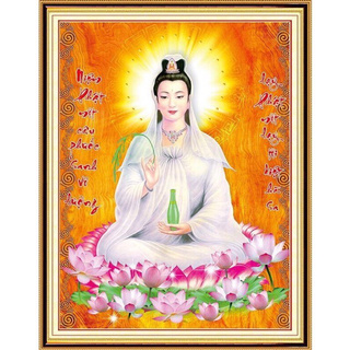 Tranh đính đá phật quan âm vs093 kt 75x57cm