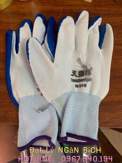 Gang tay phủ cao su