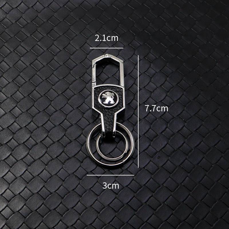 Móc Chìa Khóa Bằng Thép Không Gỉ In Logo Xe Hơi Peugeot 206 207 208 306 307 308 407 408 508 2008 3008
