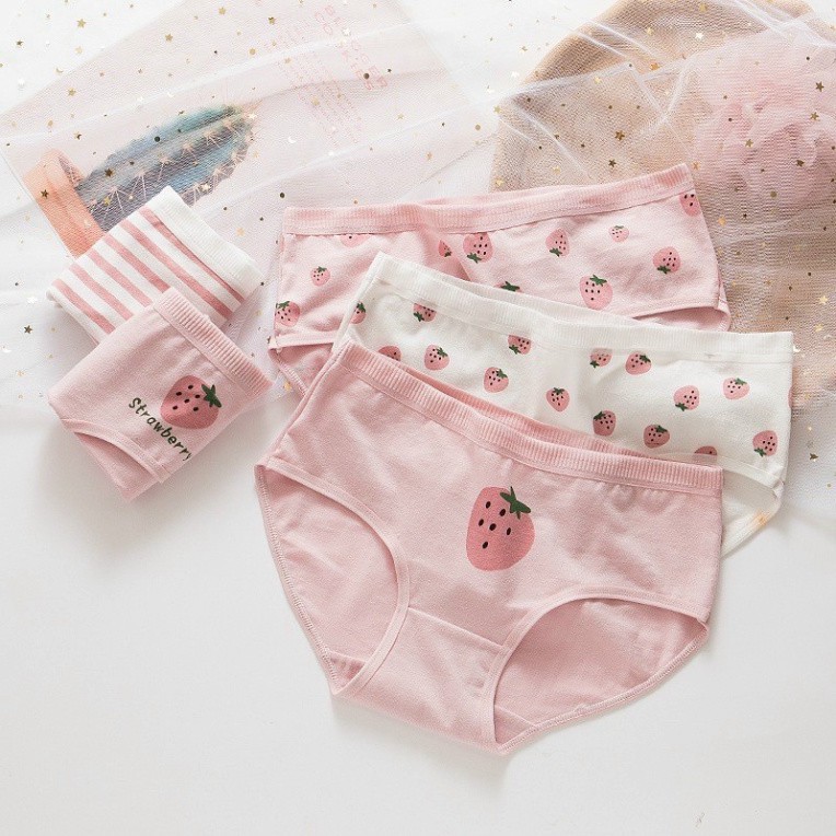 Quần Lót Nữ SAM SAM Cotton Trái Dâu Q0716 In Hoạ Tiết Cute SAM SAM