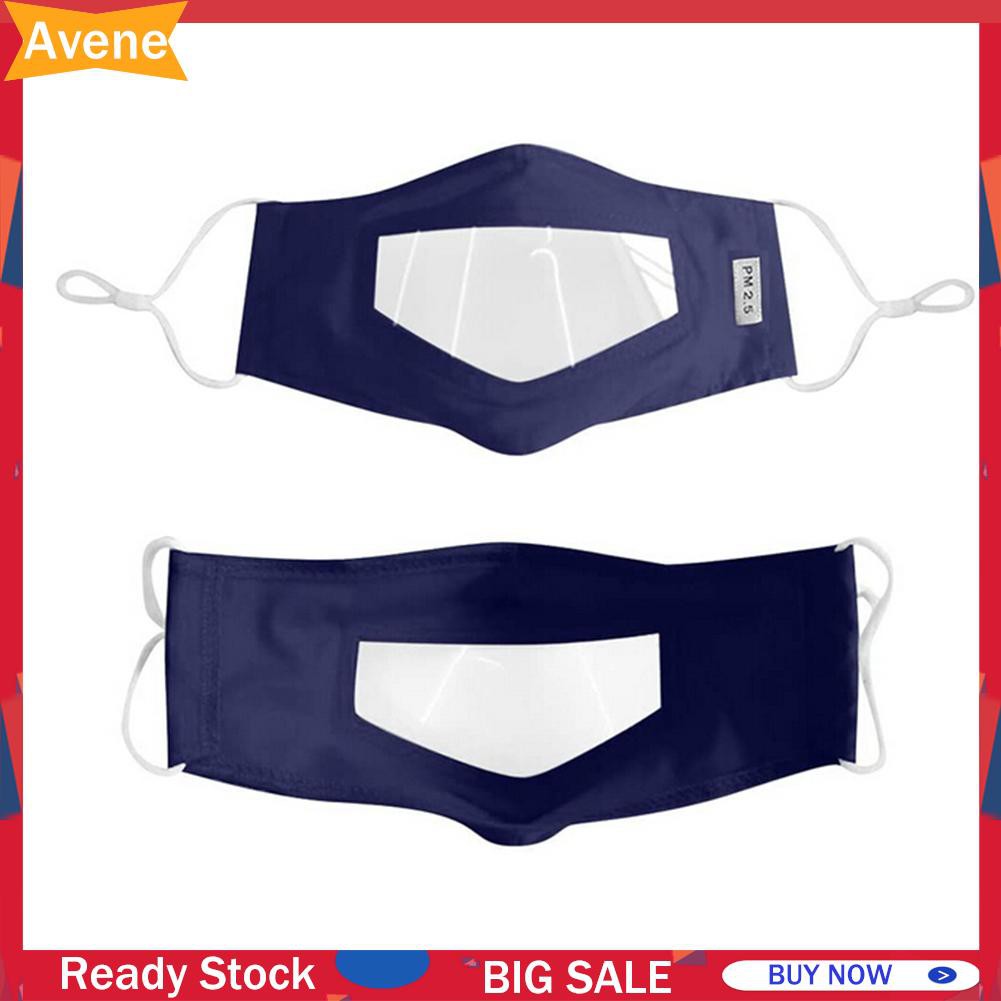 (hàng Mới Về) Set 4 Khẩu Trang Trong Suốt Chống Sương Mù Tiện Dụng