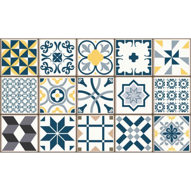 HÀNG DESIGN dày Decal Gạch Bông Cô Ba Sài Gòn Chống Thấm 60x100cm