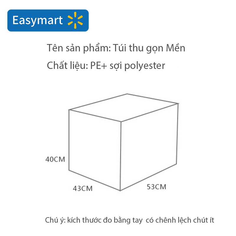 Túi vải không dệt đựng quần áo dày 3 lớp dung tích lớn chống ẩm và chống bám bẩn thoáng khí tốt