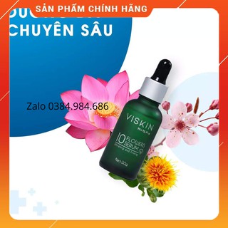 [+5 gói Mask 4in1] SERUM TINH CHẤT 10 LOÀI HOA VISKIN - pH 5.4 [CHÍNH HÃNG-FREE SHIP]-DƯỠNG TRẮNG PHỤC HỒI DA