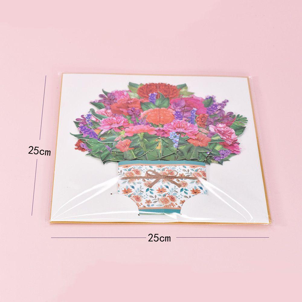 .Thiệp Giấy Khắc Hình Bó Hoa Hướng Dương 3D Cho Ngày Của Mẹ