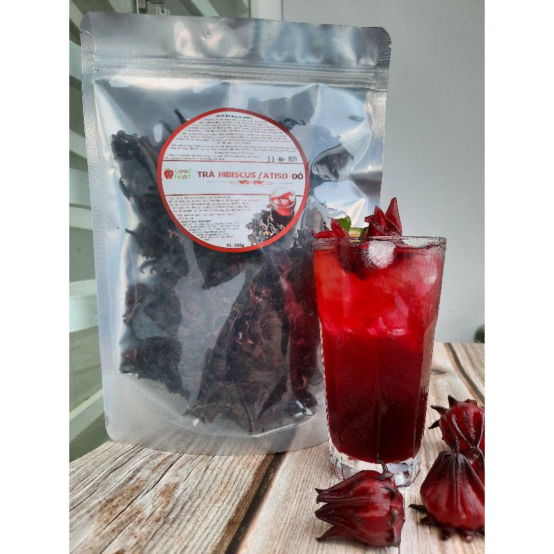 Atiso đỏ/ Hibiscus/Lạc Thần Hoa/ Hoa Vô Thường  sấy khô gói 250gr