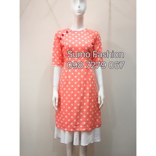 Áo dài cách tân kèm váy