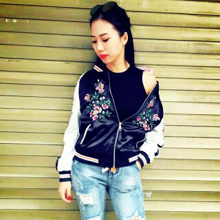 Áo khoác bomber unisex _ hàng quảng châu cao cấp