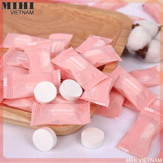Khăn nén cotton dạng viên dùng 1 lần tiện lợi khi đi du lịch