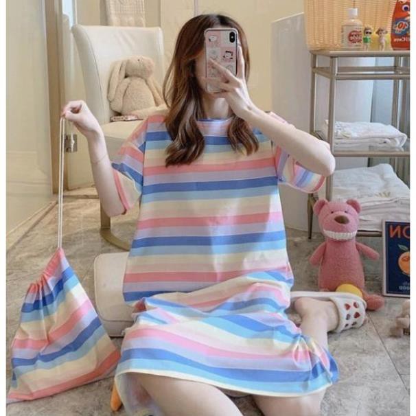 Váy đầm ngủ hoạt hình/ Váy dáng suông - Tặng túi đựng - [Hàng QC loại 1] | BigBuy360 - bigbuy360.vn