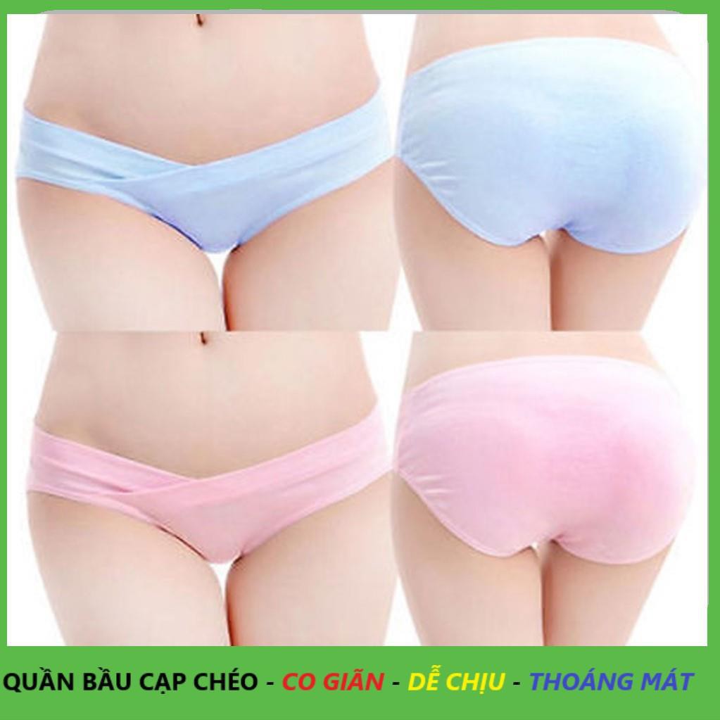 Set 5 quần bà bầu cạp chéo hàng chất lượng cao