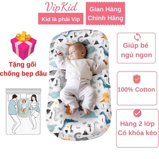 Đệm ngủ cho bé Carekids, nệm cho bé ngủ ngon, hàng 2 lớp tặng kèm gối-