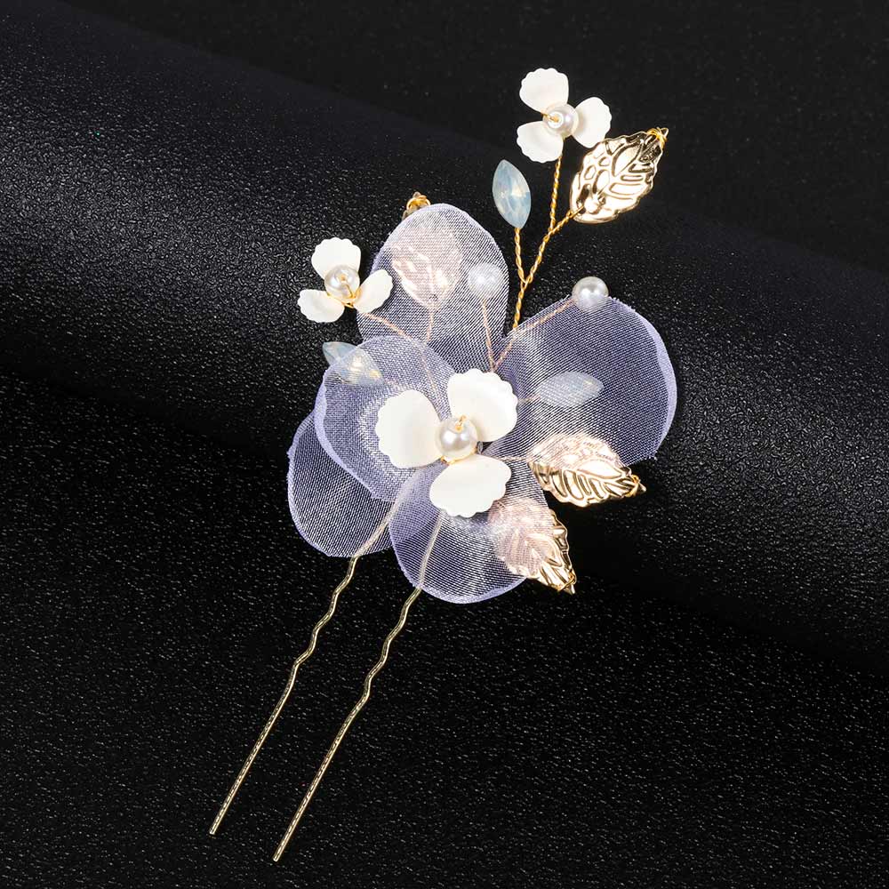 Cài Tóc Handmade Họa Tiết Hoa Lá Thời Trang|Cô Dâu Tóc|Kẹp Tóc