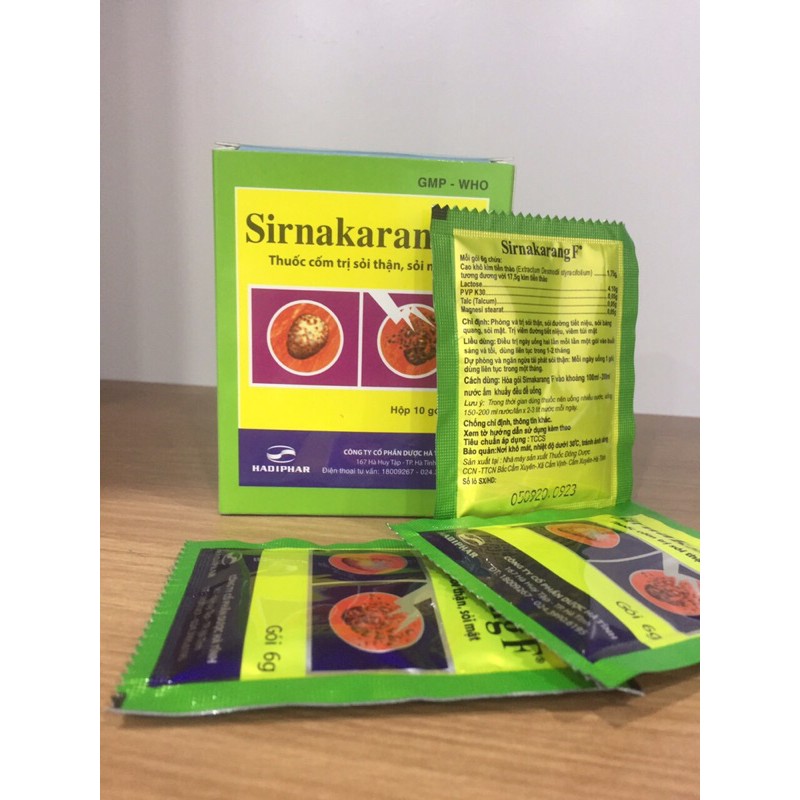 Đánh tan các loại sỏi Sirnakarang F x12 Hộp
