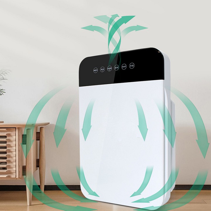 Máy khử mùi - máy lọc không khí lõi lọc 3 lớp ASTECH HOME AIR PURIFILER công nghệ lọc Hepa và tạo ion âm