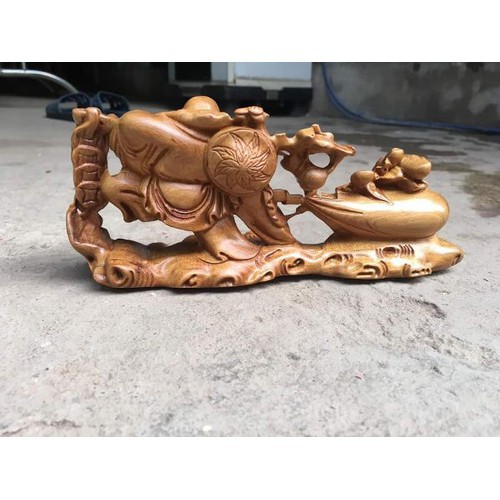 Tượng phật di lặc gỗ bách xanh | BigBuy360 - bigbuy360.vn