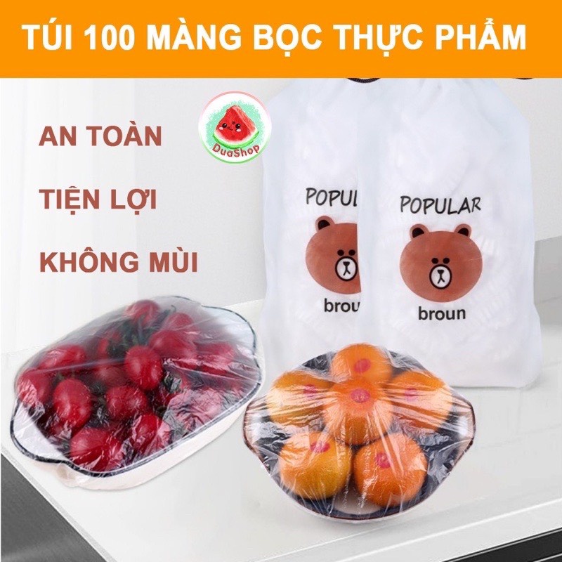 Túi Bọc Thực Phẩm Đa Năng Siêu Dai OHISIL Màng bọc thực phẩm Có Chun Hình Túi Gấu An Toàn Vệ Sinh