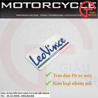 DT - Tem nhôm LeoVince dán xe
