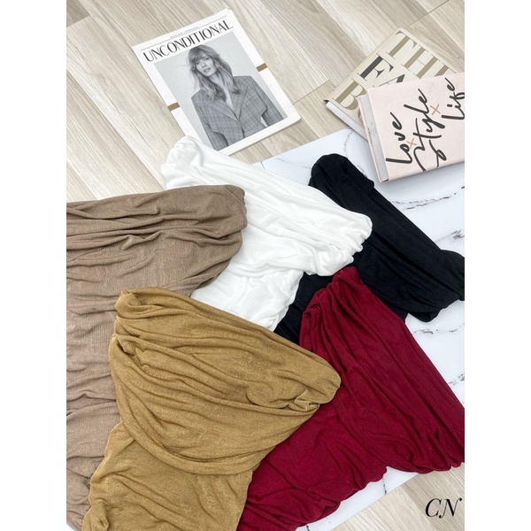 ÁO TRỄ VAI SÂU CHUN CHẤT NHÚNG KIM CƯƠNG ĐẸP MS12661 (i4-1)