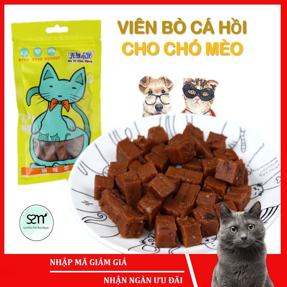 Bánh thưởng cho mèo Sumiho (Cá khô, mực xé, cá hầm, bánh quy cá)